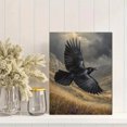 thumbnail image 2 of Raven Flying Canvas Wall Art Print, Nature Wall Art for Living Room Bedroom Office Hallway Home, 2 of 8