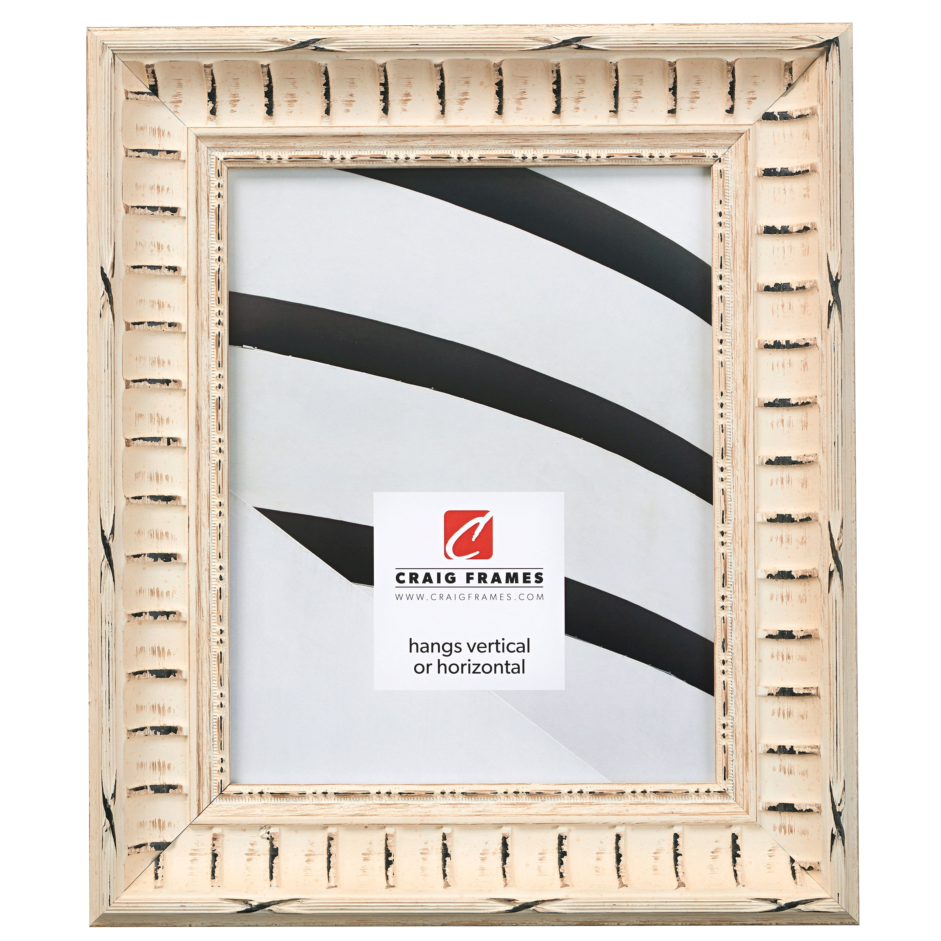 Craig Frames Arabella, 12x18 inch Picture Frame, Ornate OffWhite