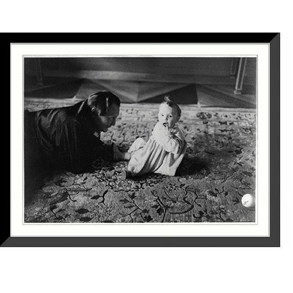 Historic Framed Print, [Hermann Göring and daughter Edda], 17-7/8" x 21-7/8"