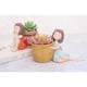 thumbnail image 2 of 3 Macetas Suculentas para Niñas, Caja de Plantas de Cactus, Caja de Almacenamiento de Hierbas, Decoraciones para shamjiam Macetas suculentas de resina, 2 of 8