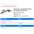thumbnail image 2 of Coolant Line - Compatible with 2014 - 2015 Audi Q7 3.0L V6 GAS, 2 of 2