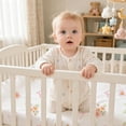 thumbnail image 3 of Plushii Baby Crib Sheets Fitted 2 Pack for Boys & Girls, 52'’ x 28'' Soft Microfiber Toddler Bed Sheets for Standard Crib & Toddler Mattresses (Daisies), 3 of 6