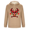 thumbnail image 5 of Sudadera con capucha para hombre, informal, a la moda, con estampado, de felpa, de manga larga, con bolsillo, de poliéster, 5 of 5