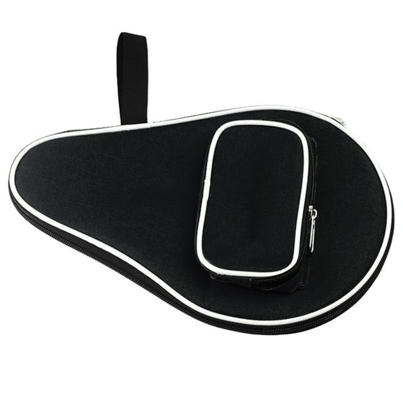 BIBABLYKE Table Tennis Racket Case Organizer With Small Compartment for Paddle Case Cover Carry Bag Racket Bat Storage