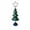 Green #A, variant on Vintage Metal Christmas Tree Tabletop Decor, Large Dark Green with Gold Brushed Finish, Festive Star Topper for Holiday , Seasonal Table Centerpiece Gifts