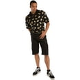 thumbnail image 3 of Vibes Men Belted Canvas Cargo Shorts 13" Inseam Black Male Size 34, 3 of 4