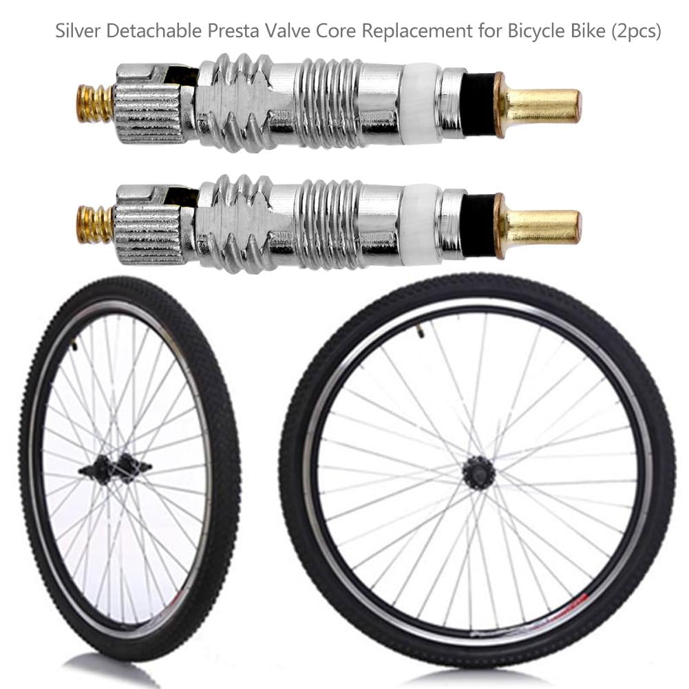 Silver Detachable Presta Valve Core Replacement for Bicycle MTB/Road Bike 