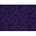 thumbnail image 2 of Zelouf Floral Design Print On Cleopatra Washer Shantung  , Sewing, DIY, Crafts Fabric by the Yard, Purple Crystal, 3 Yard, 2 of 2