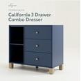 thumbnail image 4 of Storkcraft California 3 Drawer Nursery Combo Dresser, Midnight Blue with Driftwood, 4 of 12