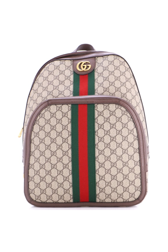 Pre-Owned Ophidia Backpack GG Coated Canvas Medium By Rebag