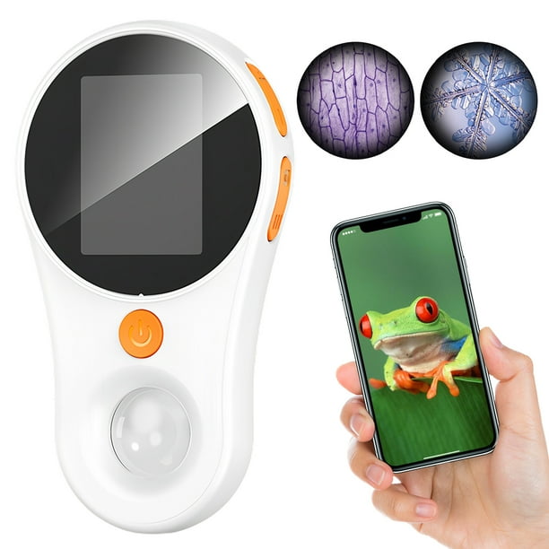 Microscopio 500X Portátil Digital 2 Bolsillo para Con 8 Luces LED