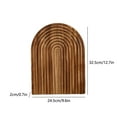 thumbnail image 3 of weibbin Small Wooden Platters Rectangle Boards Acacia Wood Serving Trays Home Decor Cheese Board Cake Plates Kitchen Platter for Food Dish Rectangular Dessert Snack Tray (Oval), 3 of 7
