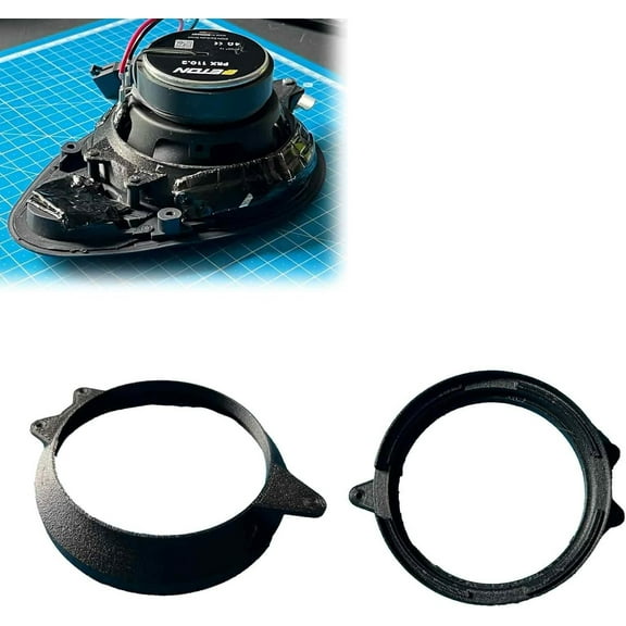 Speaker Adapter Bracket for Porsche 996 986 Speakers - Non-Destructive Installation Original Buckle Position Compatible with 4-inch Speakers (for Rear Speakers)