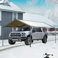 thumbnail image 7 of ECOLINEAR Carport 10x20 ft Heavy Duty Carport, Outdoor Potable Garage with 6 Galvanised Steel Pipes, Carport Canopy with Anti UV All-Season Waterproof Tarp, Car Canopy for Cars,Trucks, Boats(Yellow), 7 of 7
