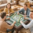 thumbnail image 7 of Green Tropical Birds Botanical Mahjong Mat 31.5x31.5 Inch | Non-Slip And Noise Reduction Mah Jong Table Mat Cover with Carrying Bag For Mahjong Lovers, Poker, Board Games And Dominoes, 7 of 7