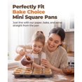 thumbnail image 6 of Square Brownie Pan with Dividers, Non Stick Carbon Steel Baking Tray, All Edges Brownie Bite Pan, 1 Pack 12 Cavity, for Individual Brownies, Cupcakes, Muffins, Cookies, Bread, 6 of 7