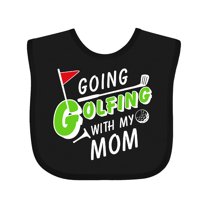 Inktastic Going Golfing with My Mom Kids Golf Boys or Girls Baby Bib