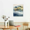 thumbnail image 3 of Nawypu Abstract Wall Art for Living Room,Blue Mountain Canvas Wall Art,Abstract Watercolor Wall Pictures,Framed Artwork for Bedroom Bathroom Wall Decor,Ready to Hang, 3 of 5