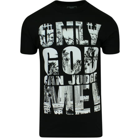 ShirtBANC Brand Only God Can Judge Me Mens Shirt Hip Hop Inspired (Best Hip Hop Clothing Brands)