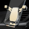 thumbnail image 3 of Worgeous Gravity Car Air Vent Phone Holder Universal Mount Phone Stand for Cellphone GPS Navigator (Metal, Golden), 3 of 8