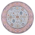 thumbnail image 6 of GLN Rugs Ayder - Indoor, Machine Washable Area Rug 5'3" Round Turkish Pink Home Carpet, 6 of 6