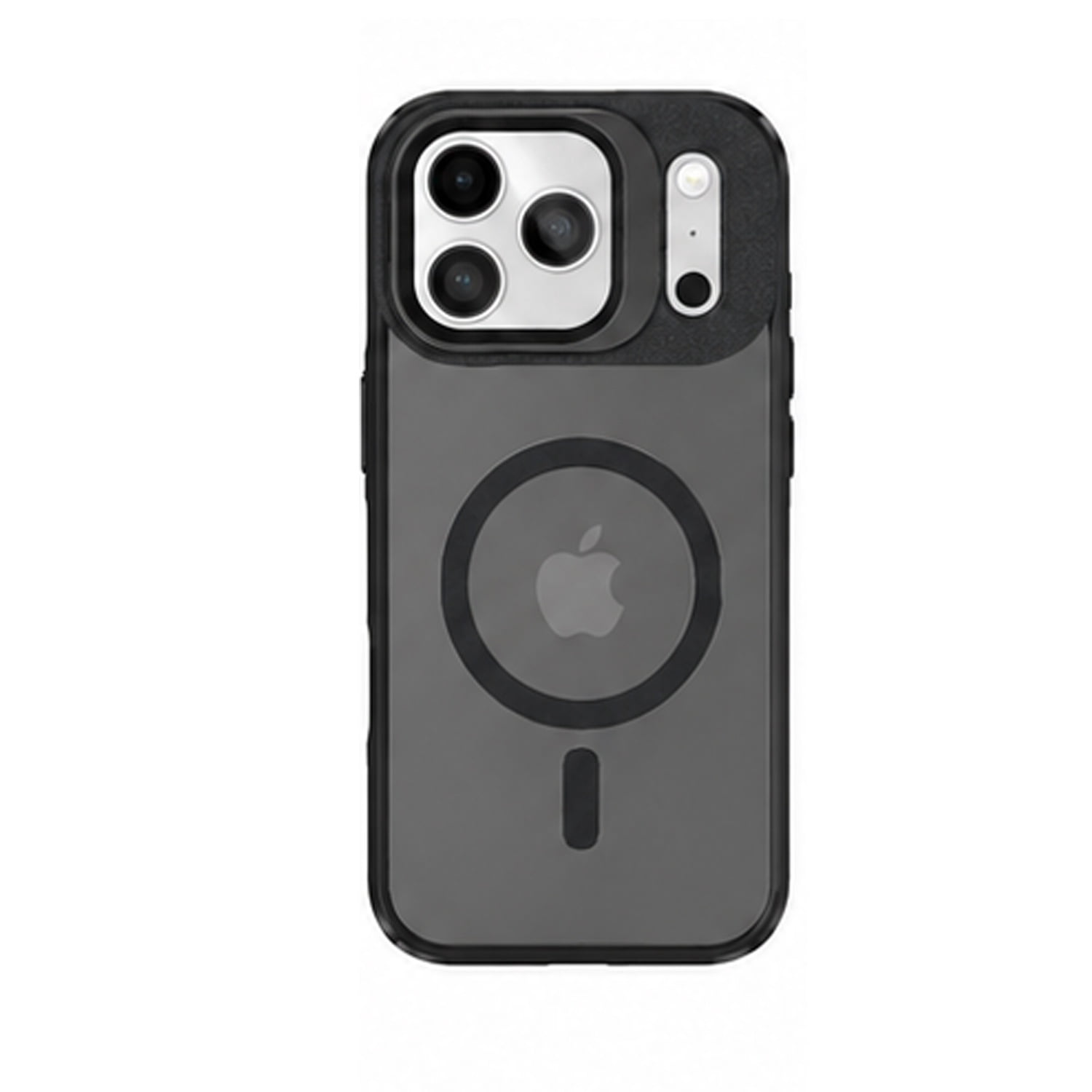 Clear Slim Stand Case with Camera Lens Kickstand for iPhone 17 Pro Max - Black