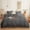 Dark Grey, variant on 1 Piece White Pom Pom Duvet Cover with Zipper Closure, 100% Egyptian Cotton, 800 Thread Cotton ( Twin/Twin XL - Solid White )