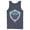 Navy Blue, variant on Men's Nintendo Legend of Zelda Link's Awakening Hylian Shield Tank Top Navy Blue 2X Large