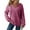 Hot Pink, variant on Hrsba Womens Sweatshirts Coat Womens Winter Loose Sweatshirt Pocket Tops Solid Color Long Sleeve Short Length Zip Up Hoodie Loose Casual Sweatshirt with Pockets for Winter