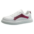 thumbnail image 3 of YLYL Sneakers for Women Men with Sequin-Embroidered Low Top Lace up Comfortable Casual Slip on Walking Shoes, 3 of 8