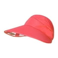 thumbnail image 3 of WTXUE Visor Hats for Women Bald Cap Women's Spring And Summer Fashion Top Line Large Edge Sunshade Hat Tennis Hats Ponytail Hat Wide Brim Sun Hat Watermelon Red One Size, 3 of 9