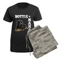thumbnail image 5 of CafePress - ROTTIE MAMA Women's Dark Pajamas - Women's Short Sleeve Print T-Shirt and Pants Dark Cotton Pajama Set, 5 of 7
