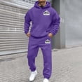 thumbnail image 1 of WILLBEST Sudaderas para Hombre, Conjunto De Sudadera con Capucha Deportiva De Manga Larga con Estampado De Letras Informal A La Moda De Otoño e Invierno para Hombre y Mujer XXXGrande, 1 of 3