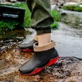 thumbnail image 4 of KAQ Womens Mens Rain Boots Waterproof Rubber Chelsea Shoes Outdoor Walking Water Shoes Ankle Boots, 4 of 7