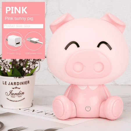 

Cute Night Light for Gifts Lovely Cartoon LED Bedside Lamp Ideal for Kids Room Bedside Table Bedroom Decor Suitable for Birthday Christmas Valentine s Day(Pink)