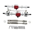 thumbnail image 3 of Dualoai 1/12 RC Front Rear Axle Assembly RC Car Accessory for MN78 MN82 RC Car Model silver, 3 of 8
