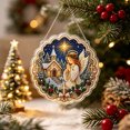 thumbnail image 6 of 2D Flat Acrylic Christmas Hanging Sign 7.87in, Merry Xmas Ornament for Wall Door and Holiday Tree Indoor Mantel Home Decor., 6 of 7