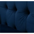 thumbnail image 4 of 2 Piece Set of Tufted Tuxedo Accent Arm Chair in Navy Blue, 4 of 11