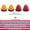 2x Amber+2x Red, variant on All Star Truck Parts 3.5" Diameter 16 LED Round Cone Trailer Side Marker Lights 10x Red Clear Lens