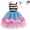 Dress + Headband, variant on Girls Cat Rainbow Costume Dress Halloween One Shoulder Birthday Princess Outfit