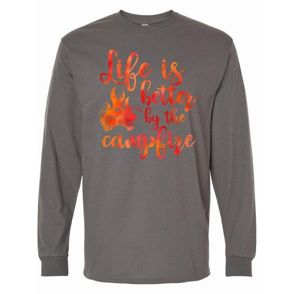 Inktastic Life's Better Campfire Long Sleeve T-Shirt