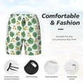 thumbnail image 5 of Lsque Mens Swim Trunks Frogs And Tropical Leaves Pattern - Bathing Suit Compression Liner - Beach Swim Shorts Swimwear - (S-3XL) - Stretch Quick Dry -Medium, 5 of 9