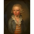 thumbnail image 2 of János Donát 12x14 Gold Ornate Wood Frame and Double Matted Museum Art Print Titled - Count Moritz Dietrichstein (As a Boy) (1788), 2 of 4