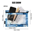 thumbnail image 4 of FORMRS 2 Pack Pencil Pouch for 3 Ring Binder with Clear Window Zipper Case, Blue Pattern, 4 of 6