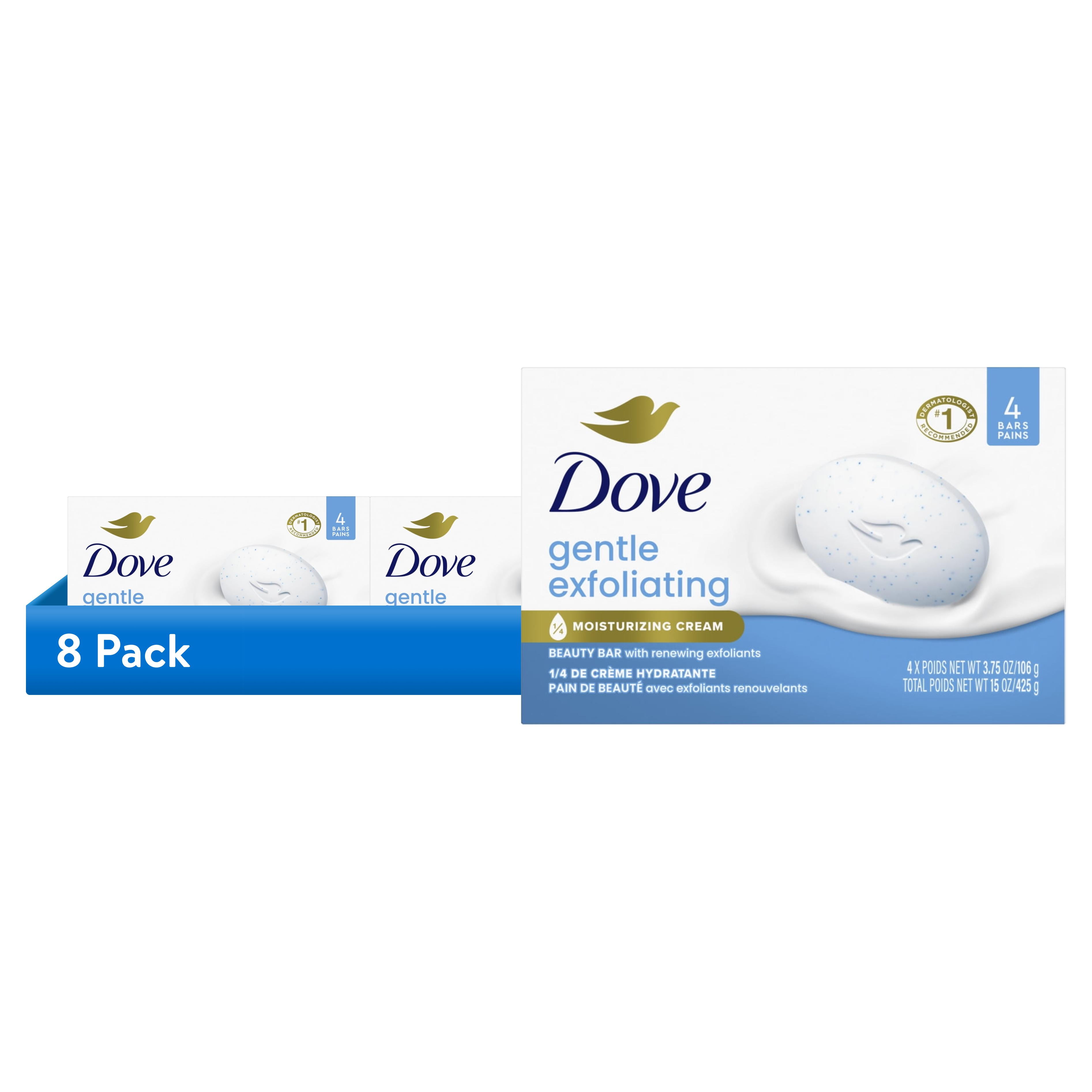 Dove Soap Bar 2x100G (6, Gentle Exfoliating) - Walmart.com