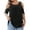 Black, variant on vigerkar Women's Plus Size Tops Cold Shoulder Dressy Casual Tunics Blouses Lace Summer Short Sleeve Shirts White, 4XL