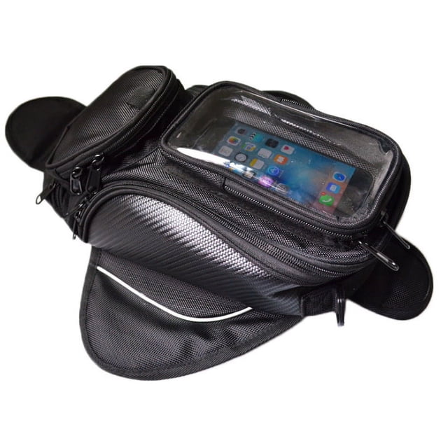 Bolsa para depósito de motocicleta - Bolsa impermeable Oxford negra para motocicleta - Universal