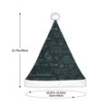thumbnail image 3 of Haiem Chemical Pattern Santa Hat Confortable Velvet Christmas Hat for Christmas Party Favors Fit for Adults Men Women, 3 of 6