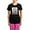 With Pink Pant, variant on CafePress - Lucky Cat Women's Dark Pajamas - Women's Short Sleeve Print T-Shirt and Pants Dark Cotton Pajama Set