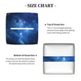 thumbnail image 5 of Yiaed Astronaut Print Tissue Box Cover, PU Leather Decorative Organizer for Tabletop, Bathroom, Car, Office Creative Decorative, 5 of 7